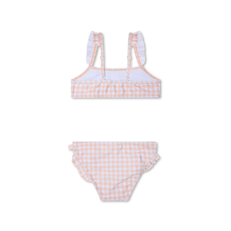 Afbeelding laden in galerijviewer, Sunset grid | oranje wit meisjes uv bikini
