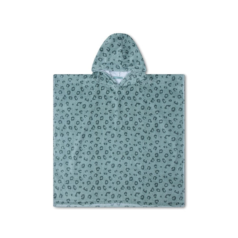 Afbeelding laden in galerijviewer, Leopard | groene strandponcho 65 x 65 cm
