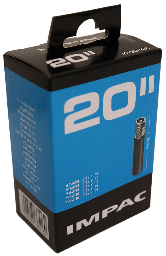 Impac Binnenband (by Schwalbe) AV20 20x1.75 ETRTO 40 60-406 Ventiel: auto schraderventiel 35mm