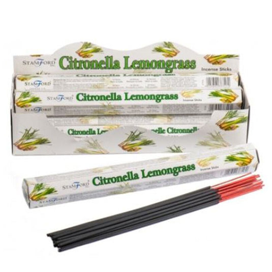37316 citronella citroen - stamford premium hex wierook stokjes
