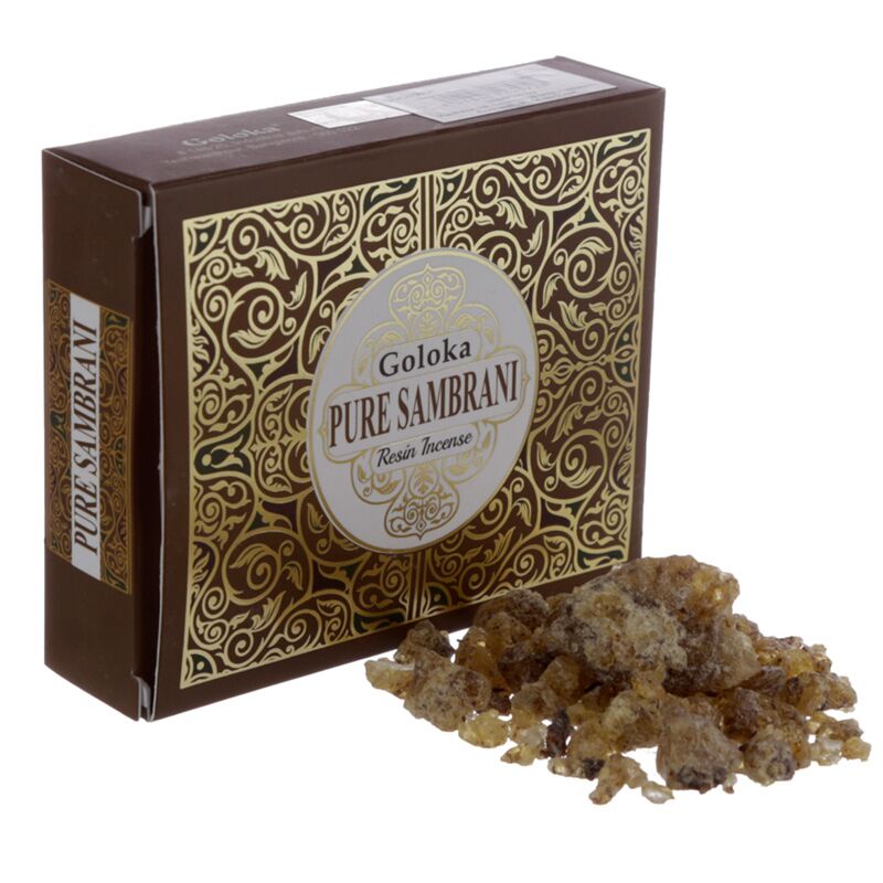 Afbeelding laden in galerijviewer, Pure sambrani benzoïne 30g - goloka wierook korrels hars

