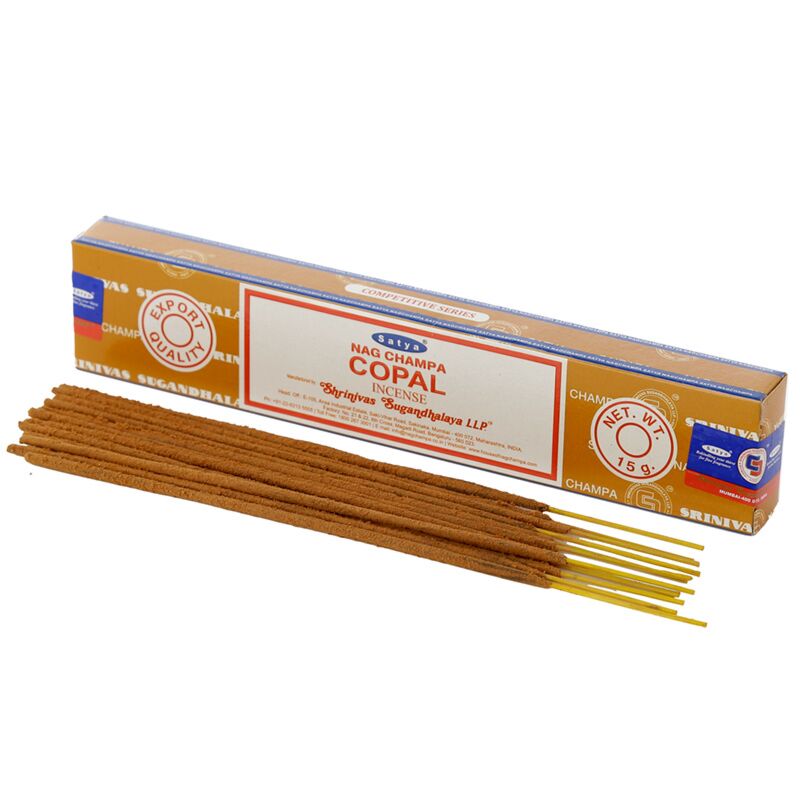 Afbeelding laden in galerijviewer, 01348 kopal - satya nag champa wierook stokjes
