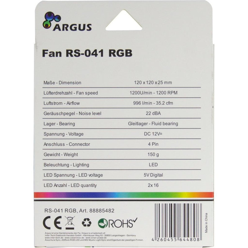 Afbeelding laden in galerijviewer, Inter-Tech ARGUS RS-041 RGB

