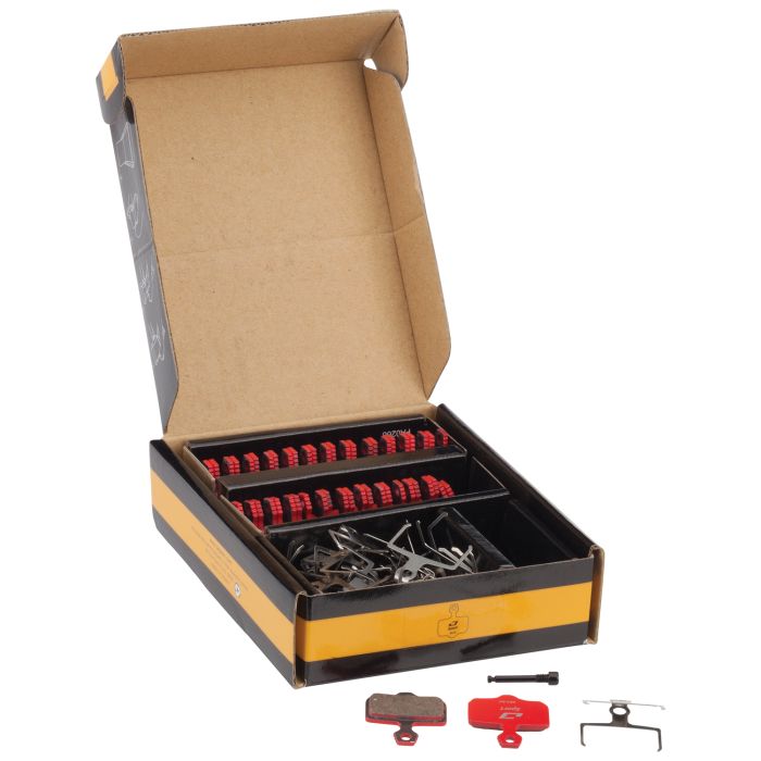 Afbeelding laden in galerijviewer, Jagwire sport semi-metallic disc brake pad - workshop (25 pairs) - avid (elixir)
