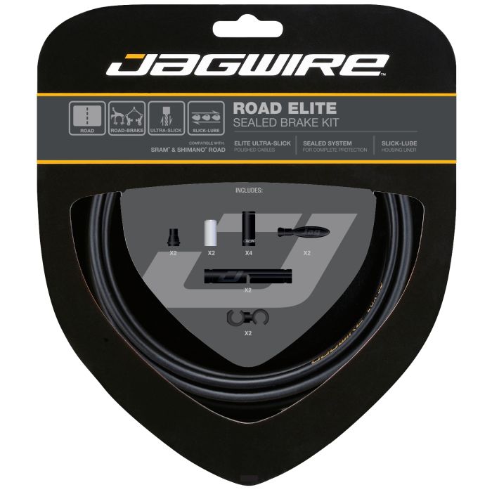 Afbeelding laden in galerijviewer, Jagwire road elite sealed brake kit - stealth black
