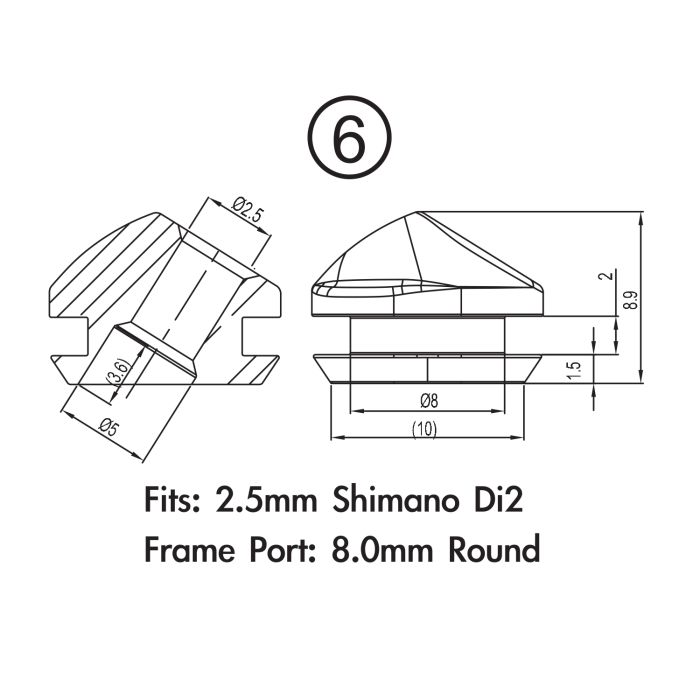 Afbeelding laden in galerijviewer, Jagwire frame plug pack - shimano ultegra di2 (2mm frame) (10pcs)
