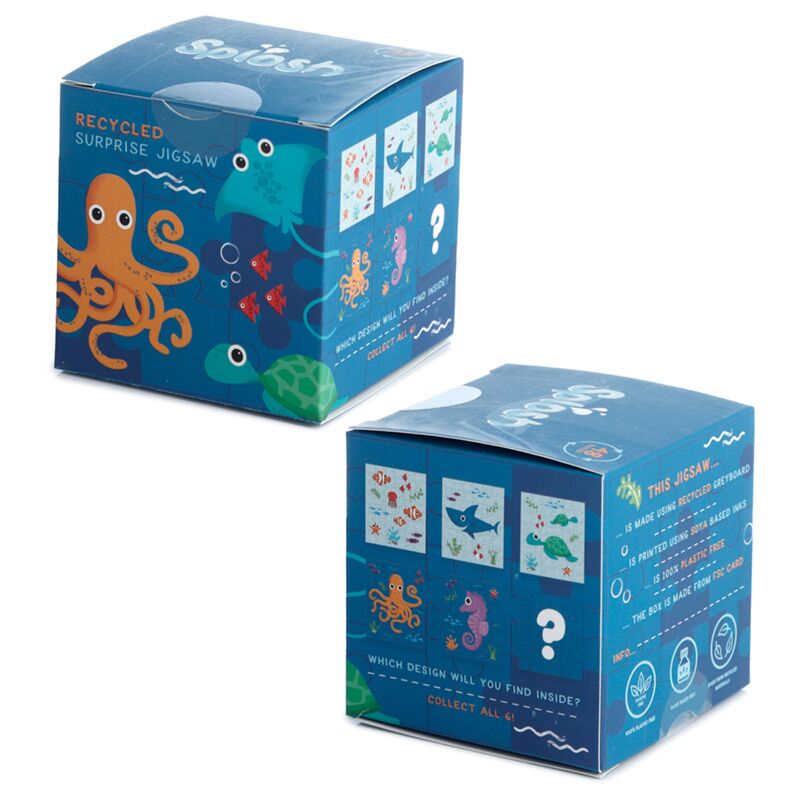 Afbeelding laden in galerijviewer, Splosh zeeleven surprise 48 stuks gerecyclede legpuzzel
