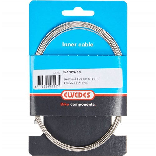 Versnellings binnenkabel rvs 4 meter 6472rvs-4m