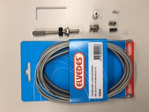 Kabel kit rem achter draadeind zilver 6269