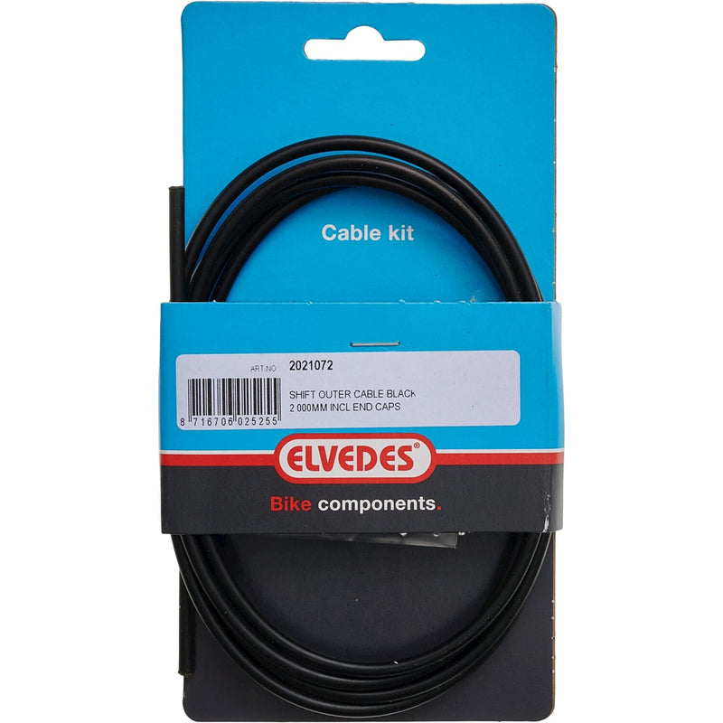 Afbeelding laden in galerijviewer, Elvedes cable systems bv elvedes 2021072 schakel buitenkabel zwart 2000 mm. incl. 2 ferrules
