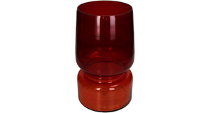 Vase two tone glass multi 19x19x30cm