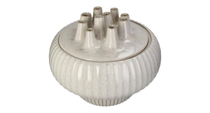 Hd vase stoneware white 36x36x30cm
