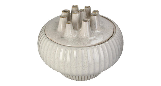 Hd vase stoneware white 36x36x30cm