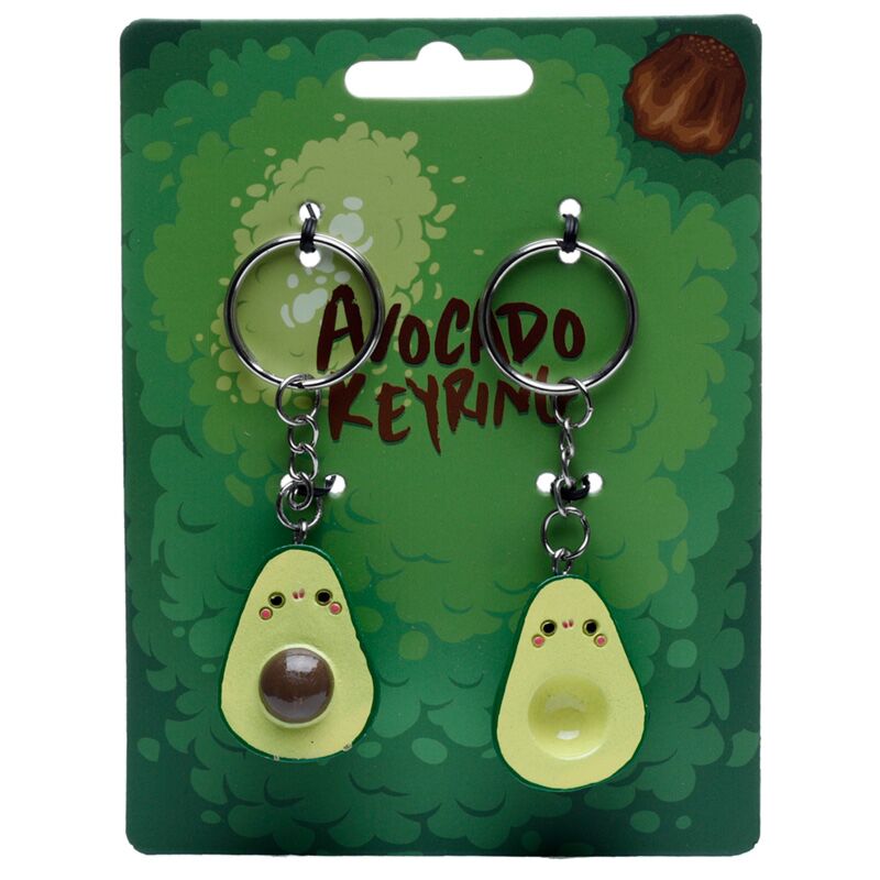 Afbeelding laden in galerijviewer, Kawaii avocado set 2 sleutelhangers
