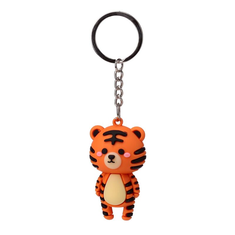 Afbeelding laden in galerijviewer, Alfie de tijger adoramals 3d pvc sleutelhanger
