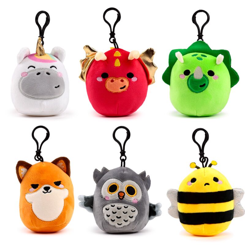 Afbeelding laden in galerijviewer, Squidglys pluche sleutelhanger
