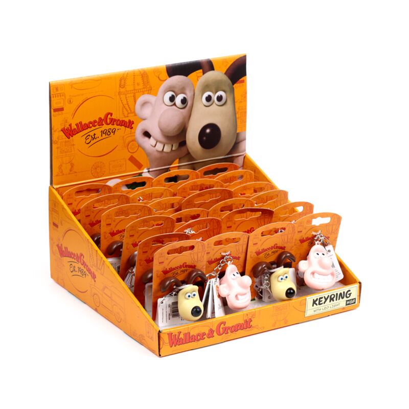 Afbeelding laden in galerijviewer, Wallace gromit led sleutelhanger
