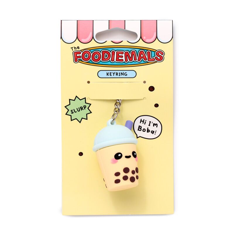 Afbeelding laden in galerijviewer, Boba de bubble tea foodiemals 3d pvc sleutelhanger
