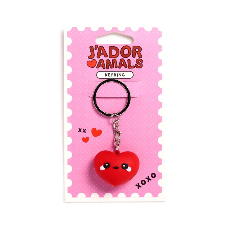 Afbeelding laden in galerijviewer, J'adoramals hart 3d pvc sleutelhanger
