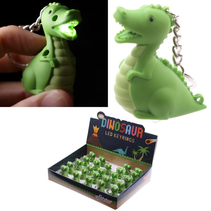 Afbeelding laden in galerijviewer, Dinosaurus led sleutelhouder
