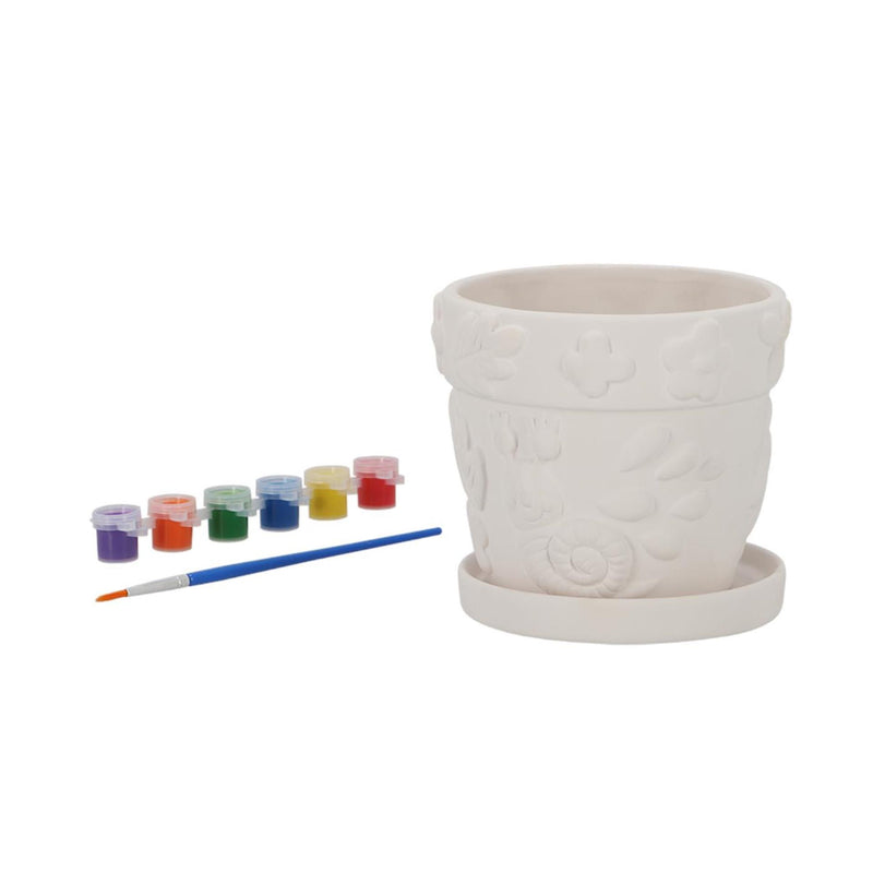Afbeelding laden in galerijviewer, Esschert design schilder je eigen bloempot met insekten 13x13x12cm
