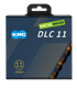 Kmc chain dlc 11 118l box waxed 11-speed black orange