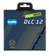 Kmc ketting dcl12 waxed 12 speed 126 links zwart blauw incl. missinglink