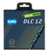 Kmc chain dlc12 126l box waxed 12-speed black celeste