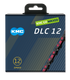 Kmc chain dlc12 126l box waxed 12-speed black pink