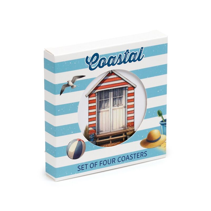 Afbeelding laden in galerijviewer, Coastal kust set 4 onderzetters
