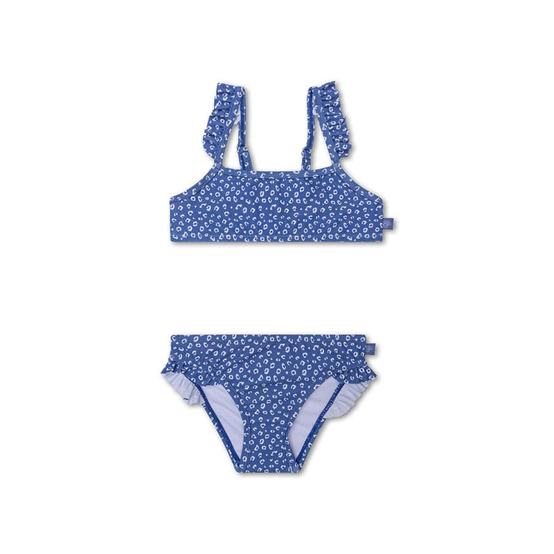 Afbeelding laden in galerijviewer, Leopard | blauw meisjes uv bikini
