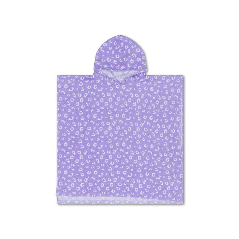 Afbeelding laden in galerijviewer, Leopard | lila strandponcho 65 x 65 cm

