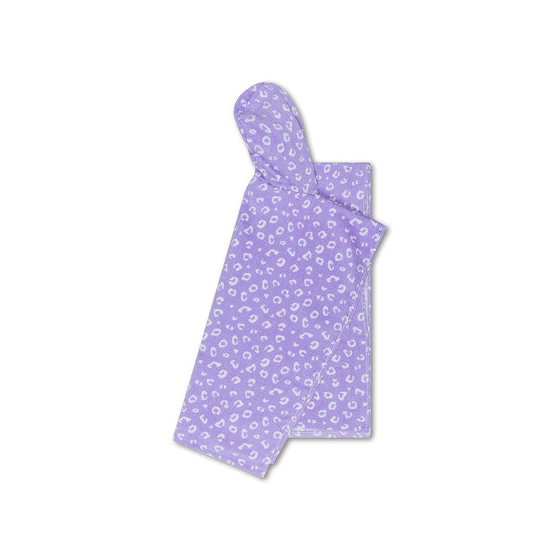Afbeelding laden in galerijviewer, Leopard | lila strandponcho 65 x 65 cm
