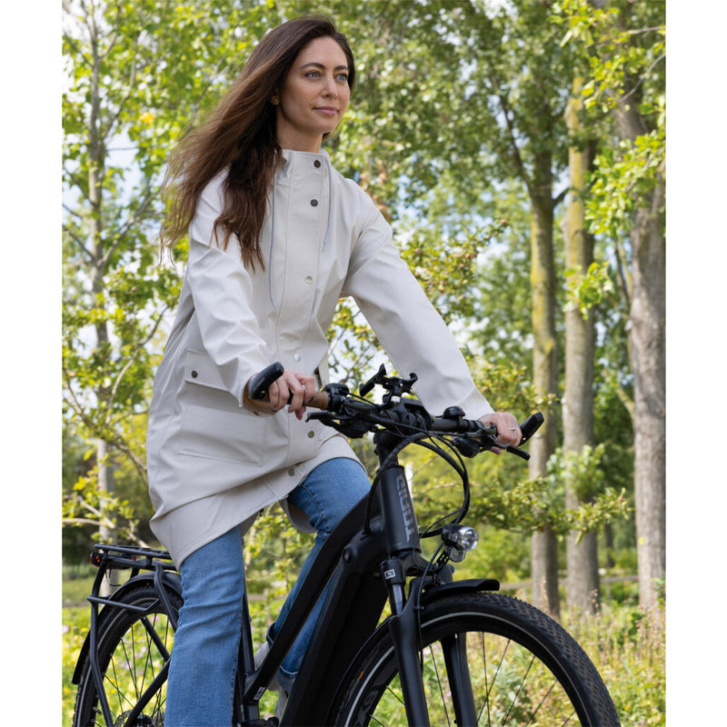 Afbeelding laden in galerijviewer, Mirage regenjas rainfall trenchcoat - maat xl - gemaakt van polyester soft touch - off white
