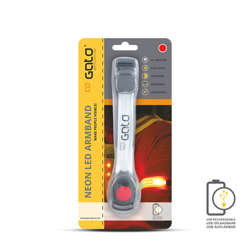 Afbeelding laden in galerijviewer, Gato Neon led arm light usb red one size
