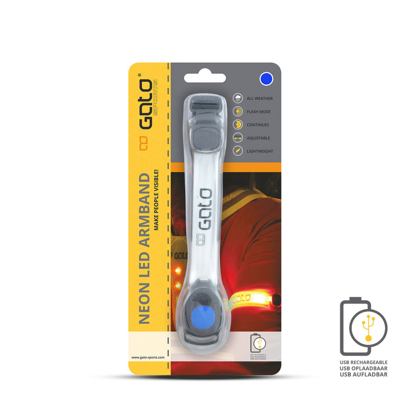 Afbeelding laden in galerijviewer, Gato Neon led arm light usb blue one size
