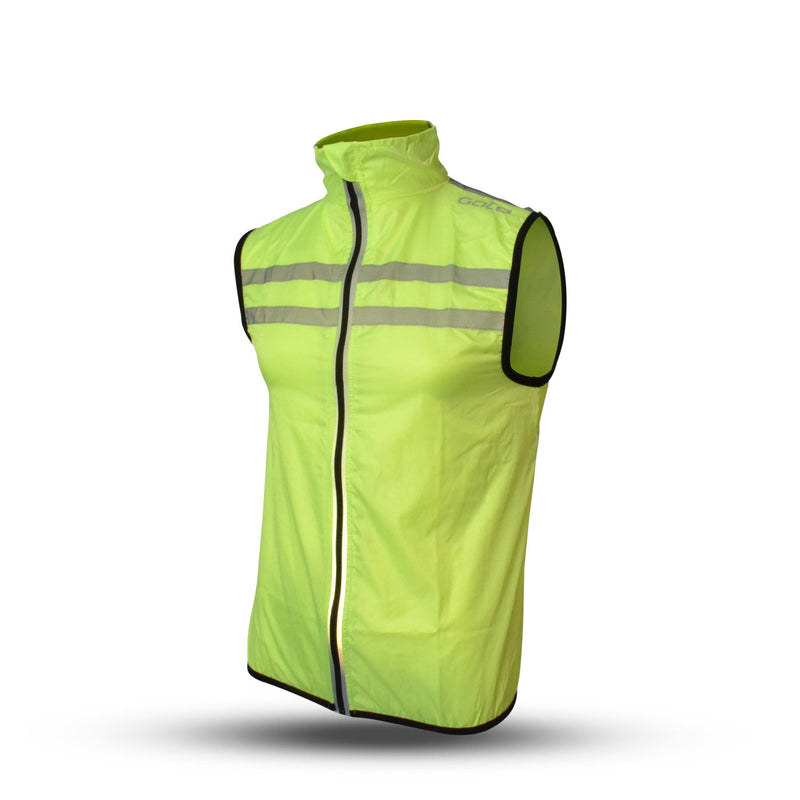 Afbeelding laden in galerijviewer, Gato Windbreaker mesh vest usb led neongeel maat XS

