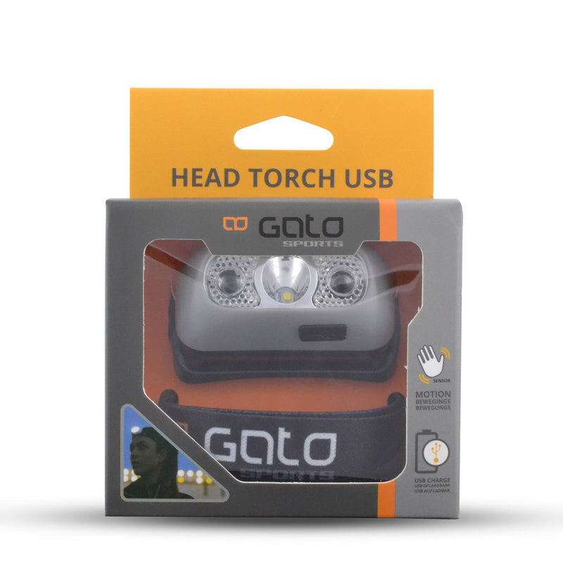 Afbeelding laden in galerijviewer, hoofd- helmlamp USB grijs one-size
