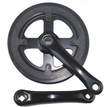 Lasco crankset 32t 127mm dubbele beschermrand zwart