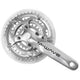 M-wave crankstel 42 32 22 alu polish +2mm