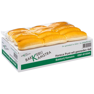 Kamstra horecapunt wit gesneden (4x6 stuks)