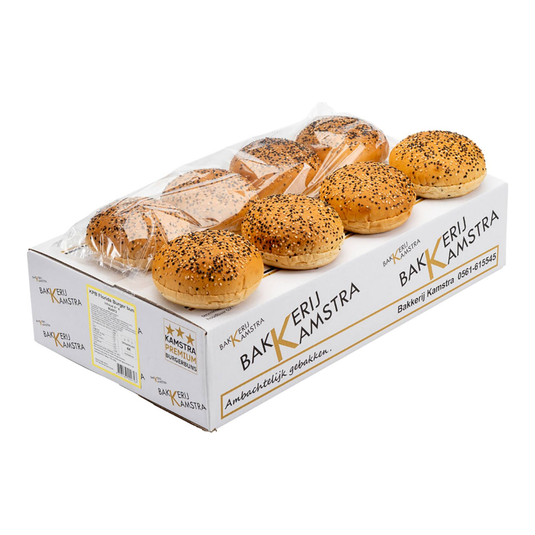 Kamstra florida burger bun gesneden 12cm (4x 4 stuks)