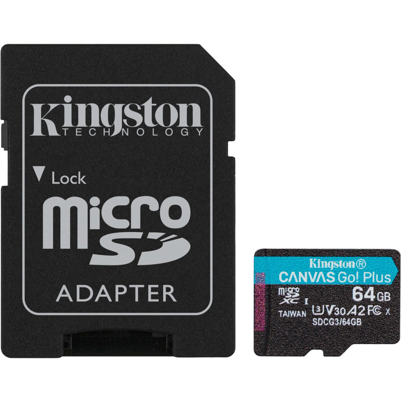 Afbeelding laden in galerijviewer, Kingston Canvas Go! Plus microSD 64 GB
