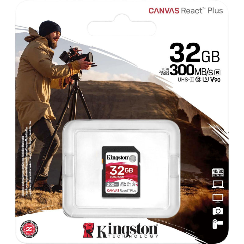 Afbeelding laden in galerijviewer, Kingston Canvas React Plus 32 GB SDHC
