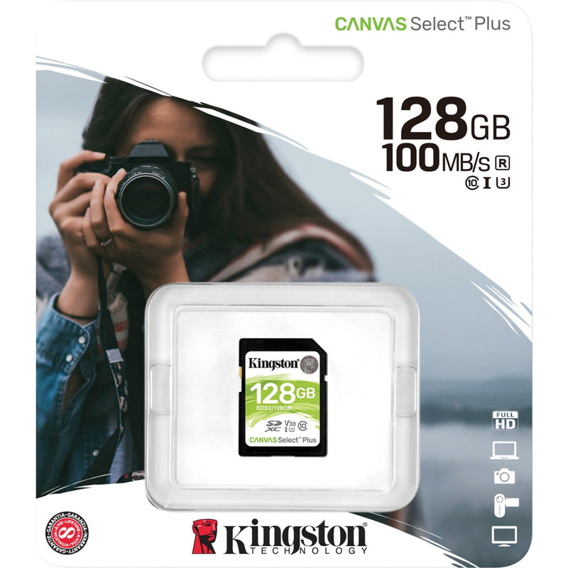 Afbeelding laden in galerijviewer, Kingston Canvas Select Plus SDXC 128 GB
