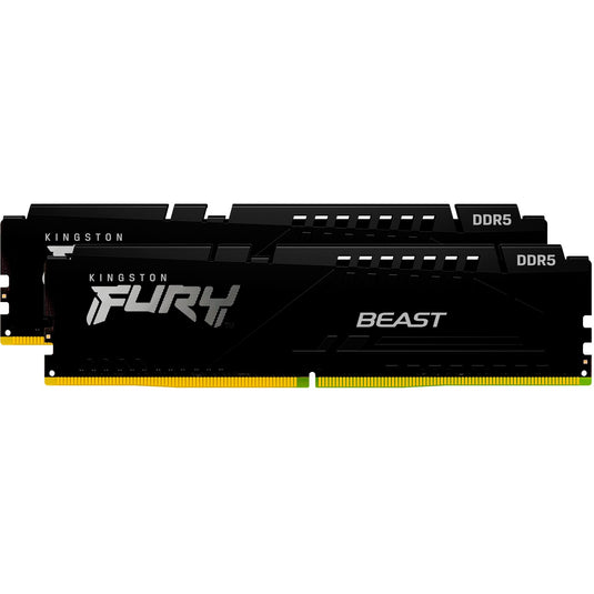 Kingston fury beast 32 gb ddr5-6000 (2x 16 gb) werkgeheugen (zwart, kf560c30bbek2-32, xmp 3.0, expo 1.1)