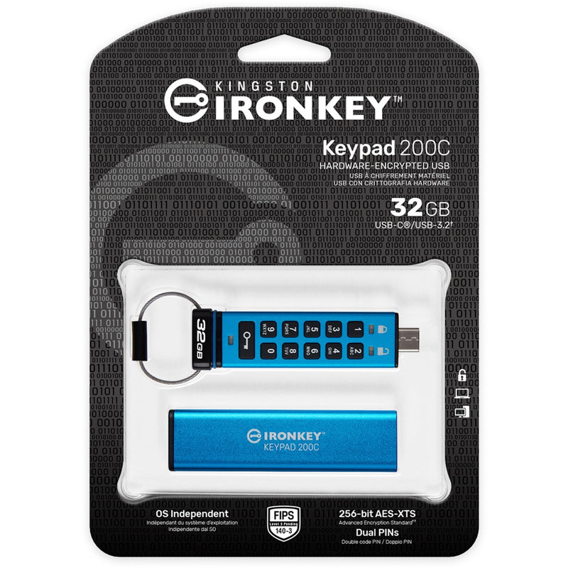 Afbeelding laden in galerijviewer, Kingston ironkey keypad 200 32 gb
