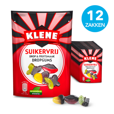 Klene suikervrij dropgums (12x 110gr)