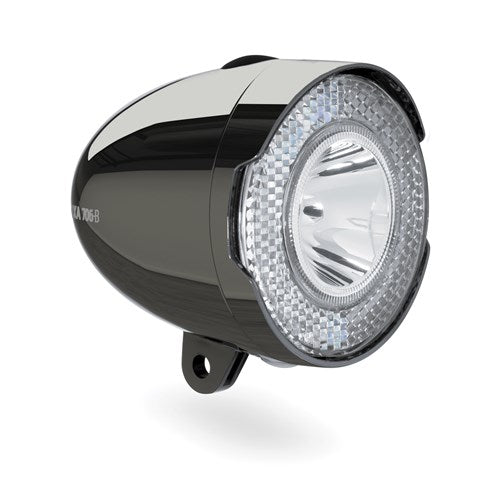 Afbeelding laden in galerijviewer, Axa led voorlicht koplamp 706 batterij 15 lux dark chrome blister
