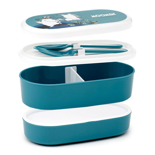 Moomin - bento box lunchtrommel met vork lepel